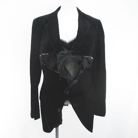 COMME des GARÇONS ベルベット装飾ジャケット Sサイズ COMME des GARÇONS ベルベット装飾ジャケット Sサイズ