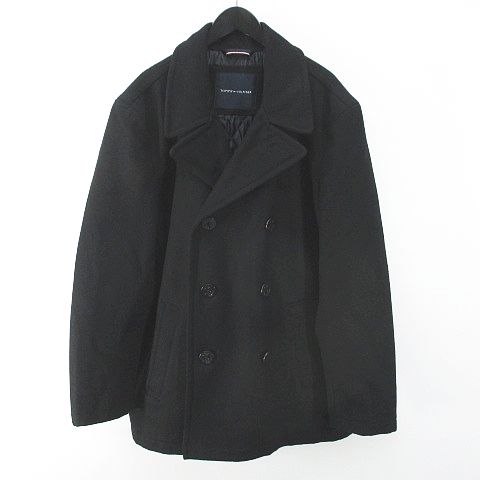 トミーヒルフィガー TOMMY HILFIGER ピーコート 中綿 XXL 黒系 