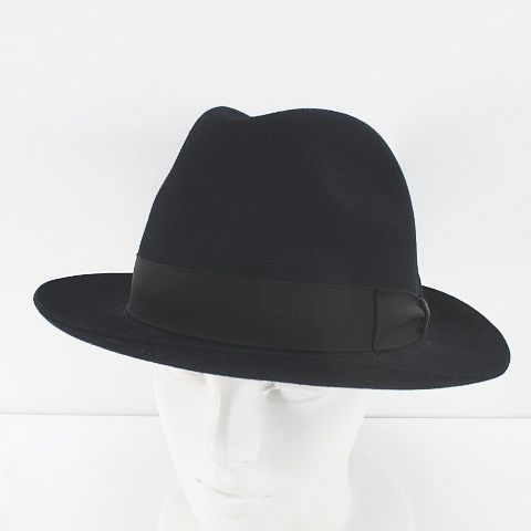 ボルサリーノ Borsalino ラバトリス ハット ヴィンテージ 中折れ ウール 58