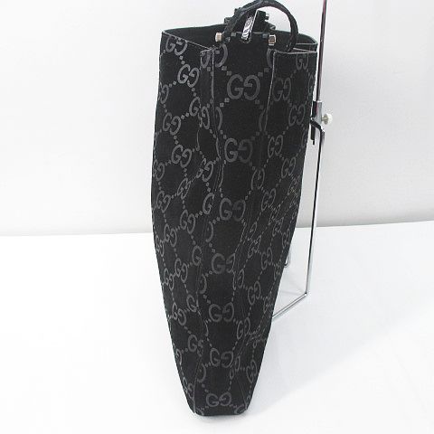 美品 GUCCI 001 3181 GG柄 スエード ワンショルダーバッグ 黒 美品 GUCCI 001 3181 GG柄 スエード ワンショルダーバッグ 黒