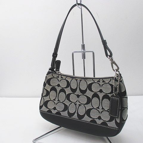 COACH y2k archive コーチ シグネチャー ブラック 黒 キャンバス 