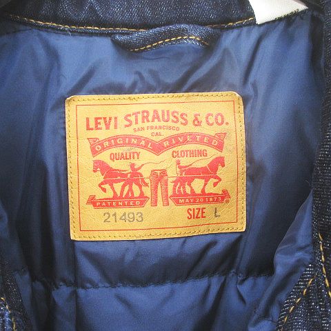 リーバイス Levi's 21493 ダウン デニムジャケット Gジャン L