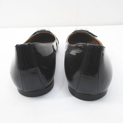 エルメス HERMES メドール パンプス フラット ベルトデザイン 38