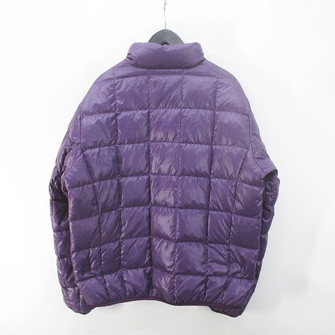 ユニクロ UNIQLO ダウンジャケット XL 紫 パープル系 ジップアップ