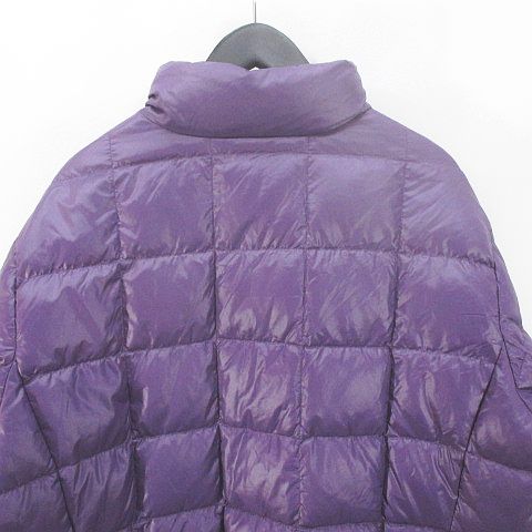 ユニクロ UNIQLO ダウンジャケット XL 紫 パープル系 ジップアップ
