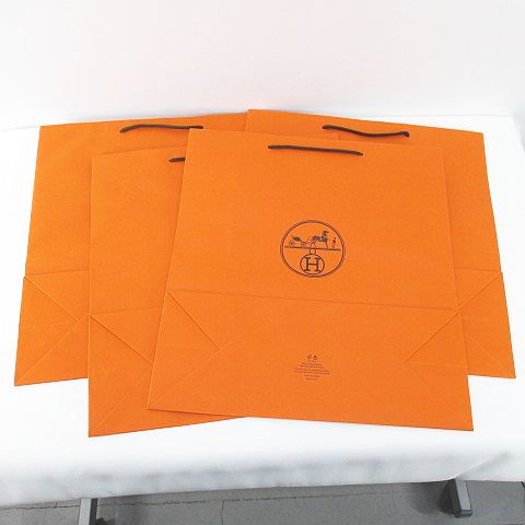 エルメス HERMES 4枚セット 紙袋 ショッパー ショップ袋 純正