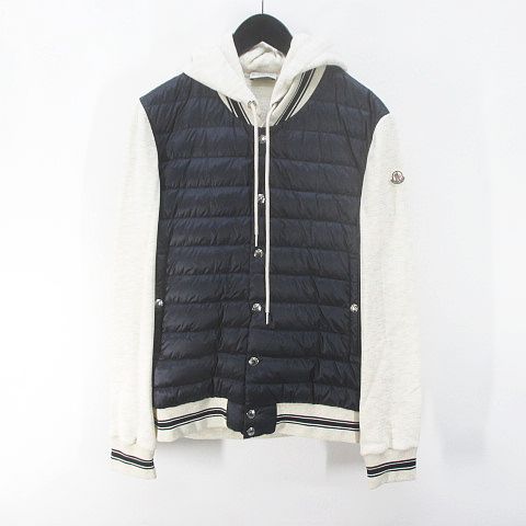 モンクレール MONCLER MAGLIA CARDIGAN 長袖 ダウン スウェット 切替 