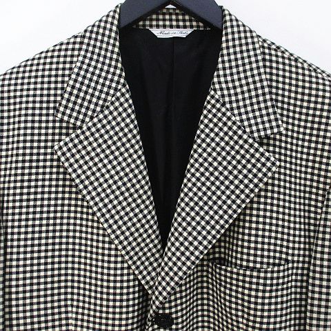 GIANNI VERSACE チェック テーラードジャケット ジャンニヴェルサーチ ヴェルサーチェ GIANNI VERSACE チェック