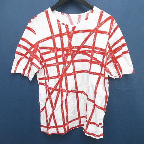 エルメス HERMES ボルディック柄 半袖 Tシャツ カットソー L 白系 