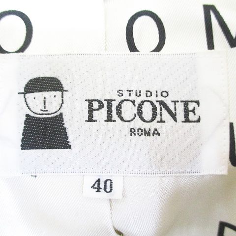 PICONE アイボリー つぶやき ダウンジャケット 40