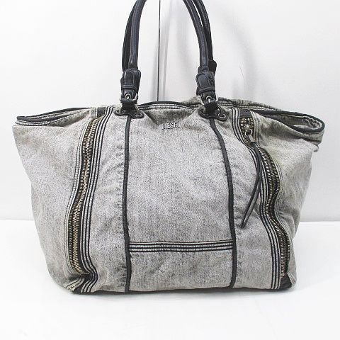 ディーゼル DIESEL ボストンバッグ ショルダー トート グレー