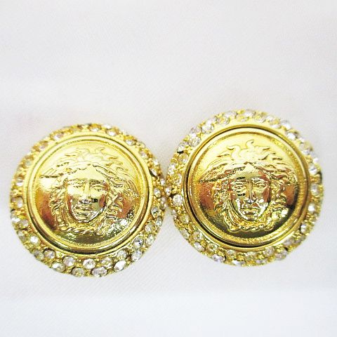 ヴェルサーチェ VERSACE 追いかけ カフリンクス メデューサ ゴールド 