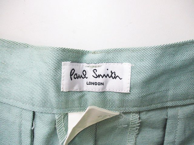 ポールスミス PAUL SMITH ロング丈 パンツ スラックス 31 緑系