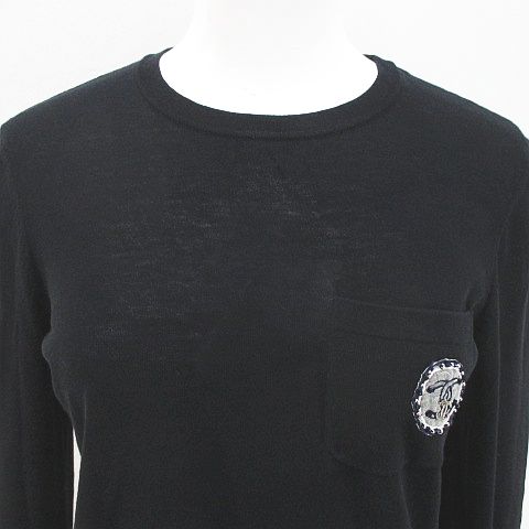 シャネル CHANEL P47647K06004 94305 長袖 ニット セーター 36 黒系 
