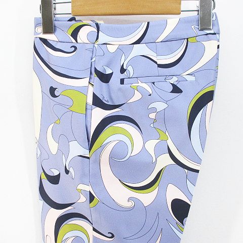 エミリオプッチ EMILIO PUCCI シルクツイル ストレートレッグパンツ  