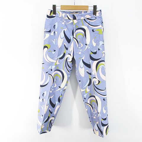 エミリオプッチ EMILIO PUCCI シルクツイル ストレートレッグパンツ  
