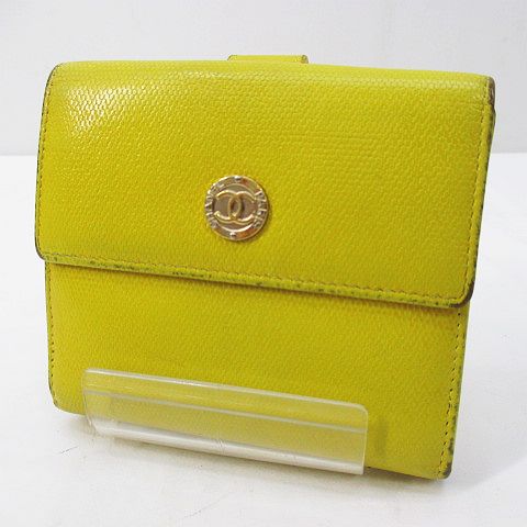良品 CHANEL ボーイシャネル キルティング ココマーク ミニ財布 黄色 CHANEL - シャネル CHANEL マトラッセ キルティング AP0230 CC
