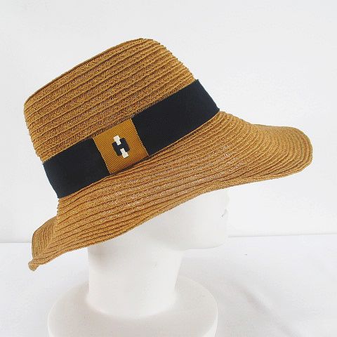 超美品エルメス ハット ストローハット サイズ58 HERMES 麦わら帽子 エルメス ハット ストローハット サイズ58 HERMES 麦わら帽子