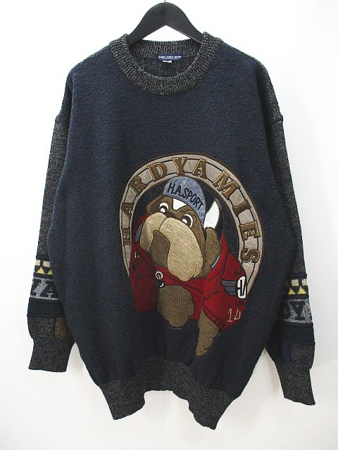 ハーディエイミス HARDY AMIES SPORT 長袖 ニット セーター 5 灰系 