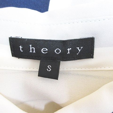 新品」Theory グレー ホワイト 長袖チュニック S