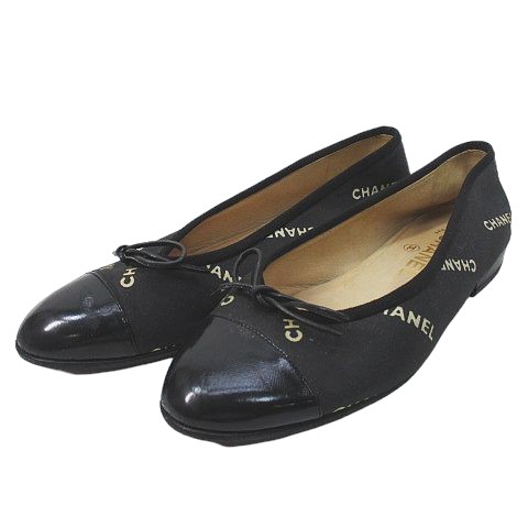 CHANEL シャネル バレエシューズ ブラック39