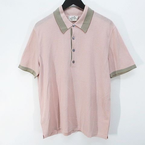エルメス HERMES ポロシャツ ピンク エルメス HERMES ポロシャツ ピンク