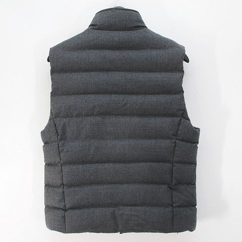 【美品】MOORER OLIVER-L ウールダウンベスト ムーレー　44 ムーレー MOORER OLIVER-L ダウンベスト 44 灰系 グレー ダブル