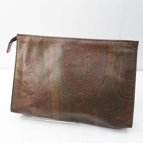 エトロ ETRO クラッチバッグ ペイズリー柄 ブラウン 茶系 メンズ エトロ ETRO クラッチバッグ ペイズリー柄 ブラウン 茶系 メンズ