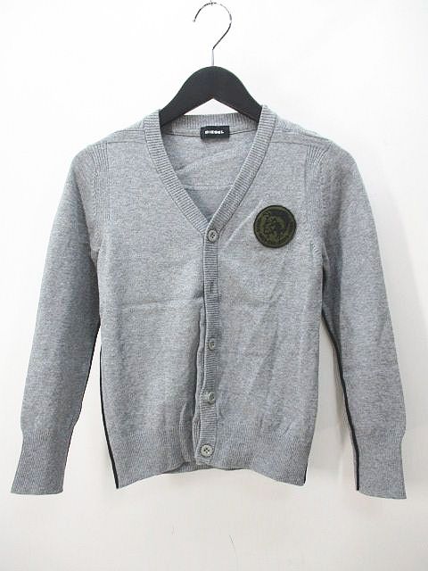 DIESEL グレー カーディガン 長袖 DIESEL グレー カーディガン 長袖