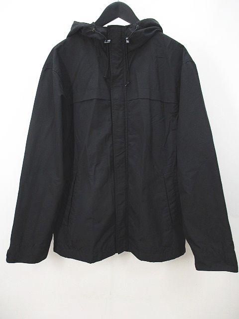 ユニクロ UNIQLO マウンテンパーカー ジャケット M 黒系 ブラック 無地 