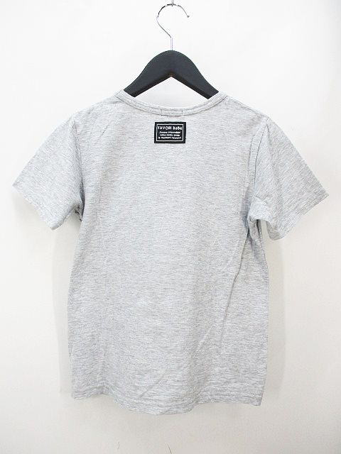ベベ bebe 半袖 Tシャツ 140 灰系 グレー ミックス プリント キッズ  