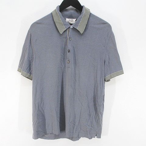 HERMES グレー ポロシャツ グレー（灰色）系 HERMES(エルメス) ポロシャツ(メンズ) - 海外