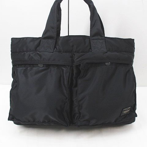 ポーター PORTER タンカー トートバッグ ハンドバッグ ブラック 黒系 