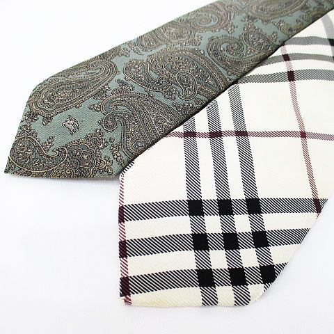 BLACK LABEL チェック柄ネクタイ2本セット BURBERRY BLACK LABEL チェック柄ネクタイ2本セット