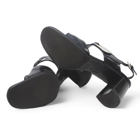プラダ PRADA サンダル バックストラップ シルバー金具 36