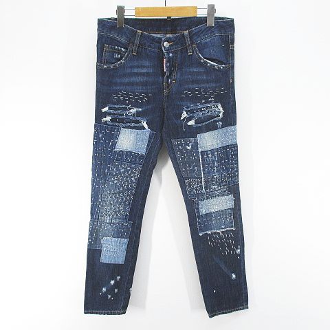 DSQUARED２ デニムパンツ レディース 36 DSQUARED2 デニム レディース 36 イタリア製 ディースクエアード