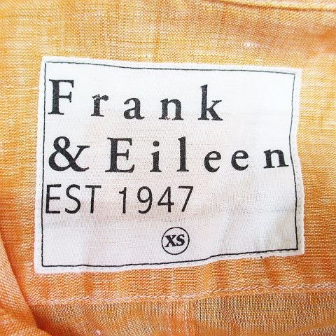 Frank&amp;Eileen - フランク&amp;アイリーン 麻 リネン 長袖 スキッパーシャツ ブラウス XS フランク&アイリーン Frank&Eileen 麻 リネン 長袖 スキッパー