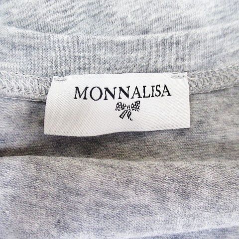 モナリザ MONNALISA バックスバニー 半袖 カットソー Tシャツ L グレー 