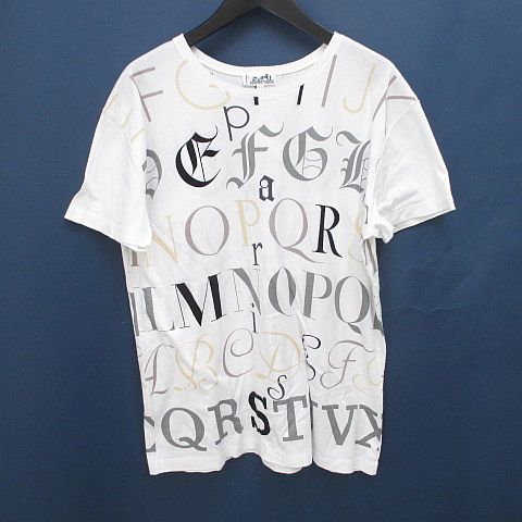 エルメス HERMES 半袖 Tシャツ カットソー XL 白系 ホワイト 