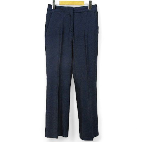 マックスマーラ MAX MARA ロングパンツ スラックス 36 ネイビー 紺  