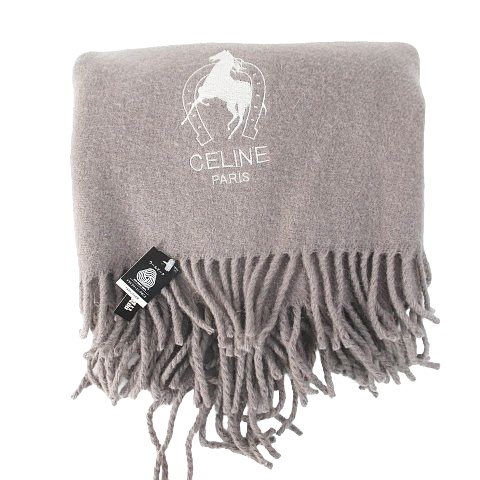 CELINE セリーヌ ストール - グレー