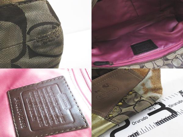 コーチ COACH 12899 パッチワーク ブリーカー トートバッグ ラメ