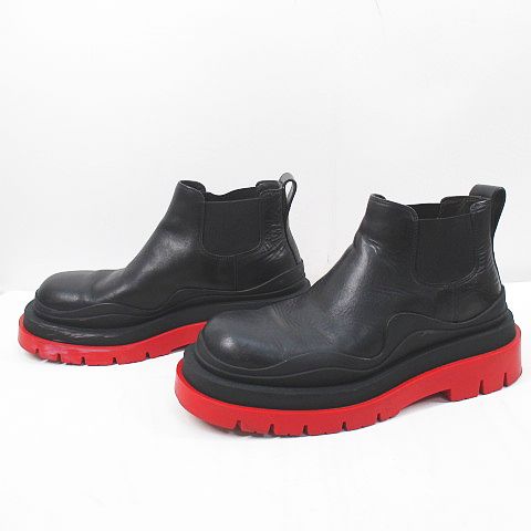 試着程度 BOTTEGA VENETA タイヤブーツ 41 ブラウン（ボッテガヴェネタ 