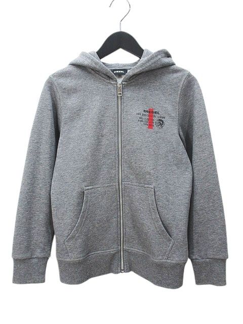 ディーゼル DIESEL RN74299 長袖 パーカー ジャケット 10 灰系