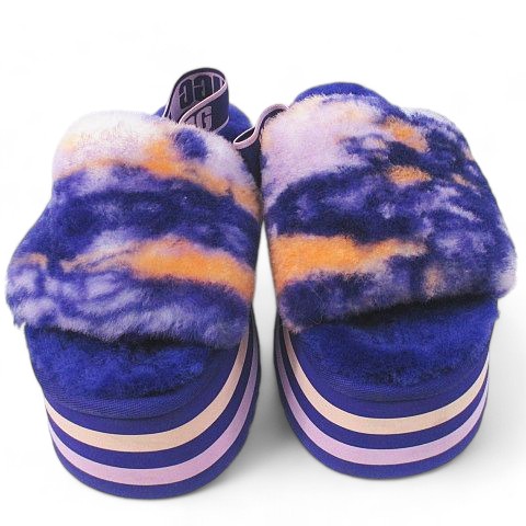 アグ UGG Disco Marble Slide VIOLET NIGHT 21FW-I 厚底 ファー
