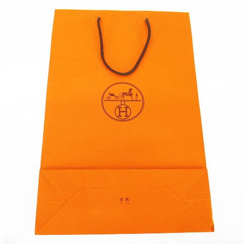 エルメス HERMES 紙袋 3枚セット ショッパー ショップ袋 オレンジ系