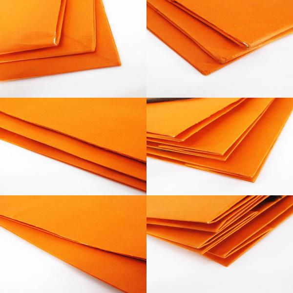 HERMES ショッパー袋 オレンジ HERMES オレンジ ショッピングバッグ ショッパー 紙袋 - メルカリ