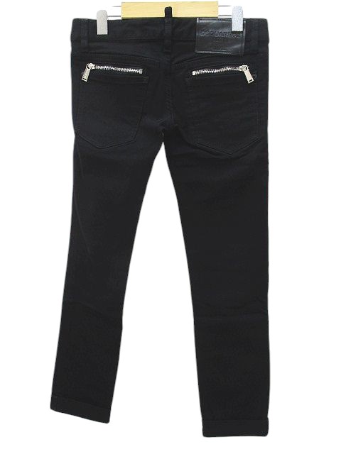 DSQUARED2 黒デニムパンツ　スキニーパンツ 44 DSQUARED2 スキニー黒