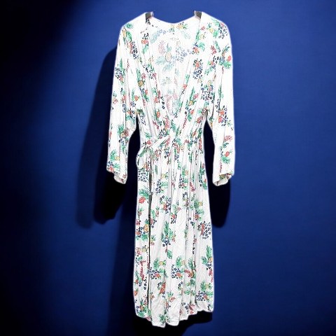 レア♡長襦袢　キューピー　犬　正絹　無双袖　♯3502 Mame Kurogouchi/マメ】Floral Jacquard Fraise Stitch Camisole