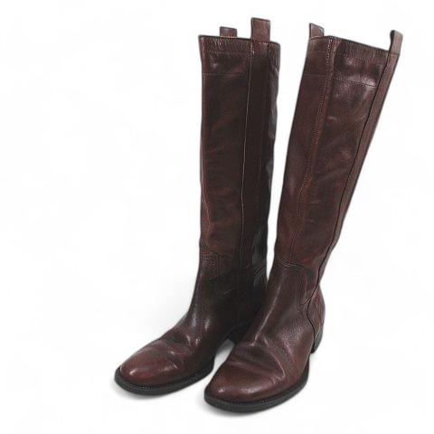 ロングブーツ 茶系 (本革) 美品】✨Chloe クロエ 23cm ロングブーツ